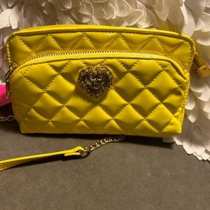 Betsey Johnson bright yellow bag! New with tags!